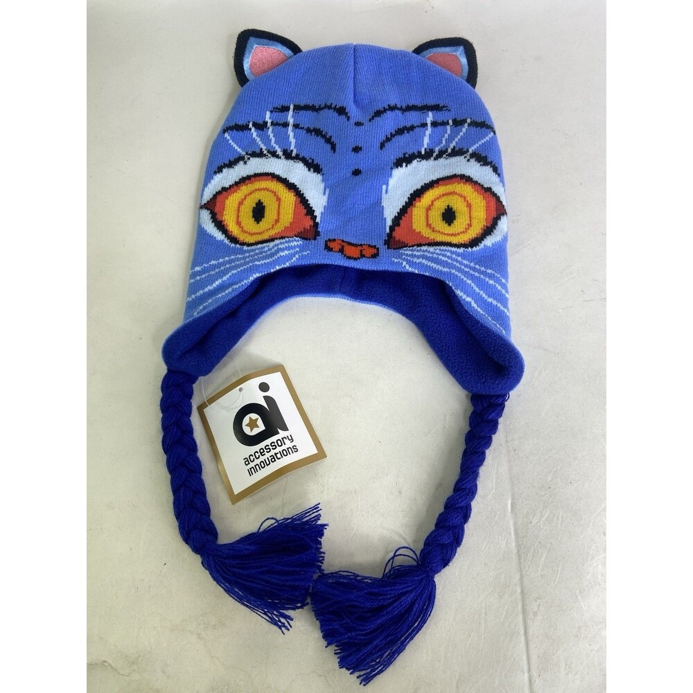 K-Pop Demon Hunters Derpy Tiger Laplander Beanie Hat Fleece Lined Adult Kids NEW